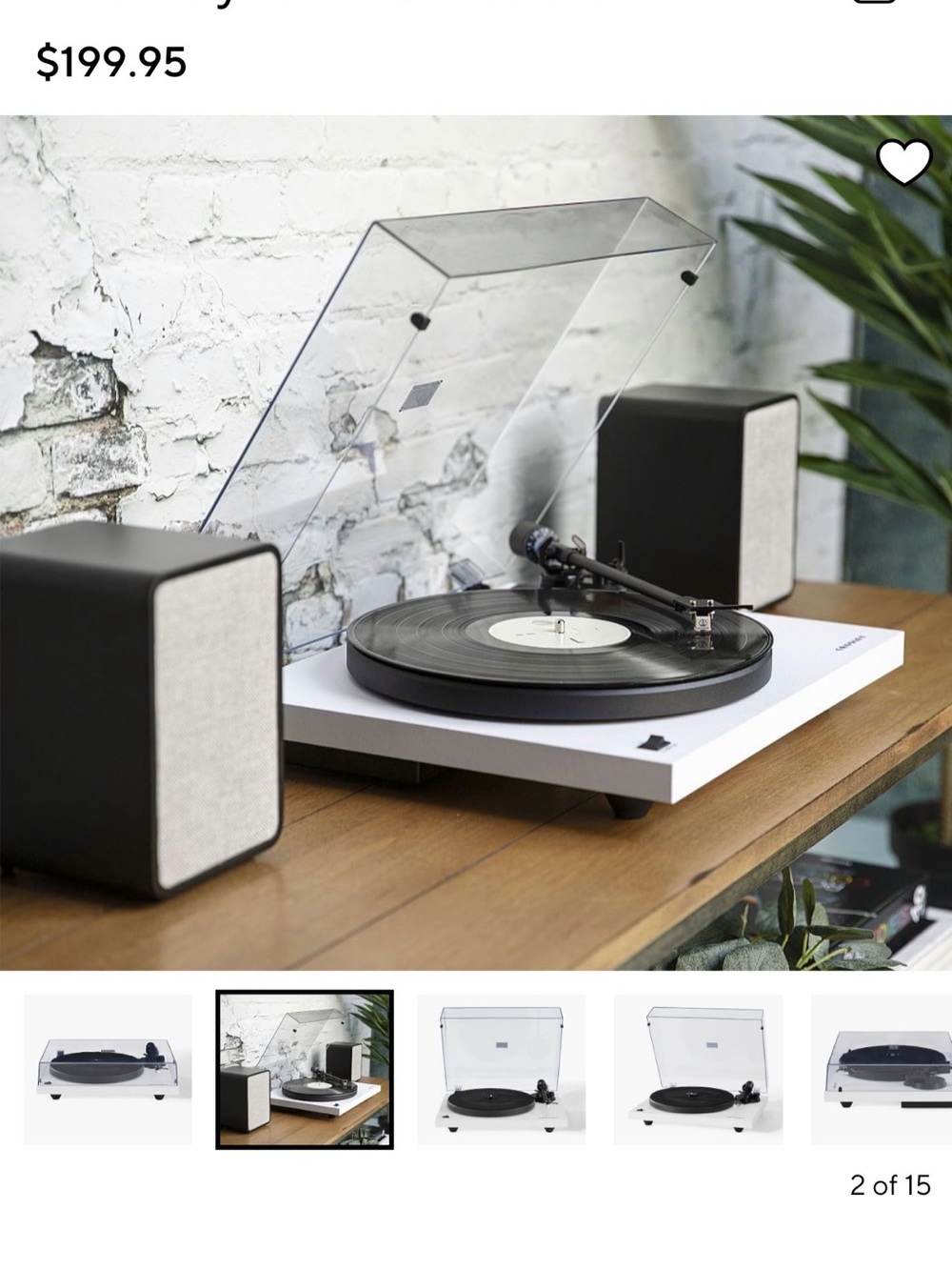 Crosbey white record table c6